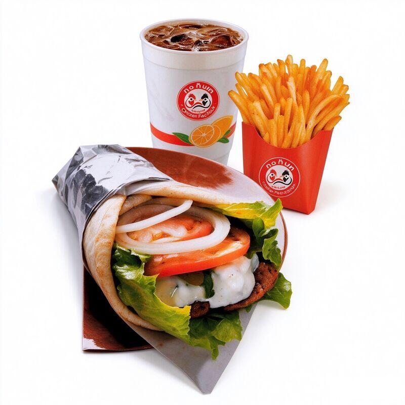 Gyro- 5pc Wings w Drinks